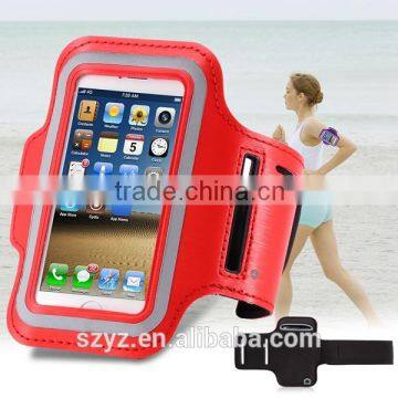 New Arrival Sweat Proof Running & Exercise Adjustable Armband with Key Holder & Reflective Band for iPhone 6, 6S, Samsung Galaxy