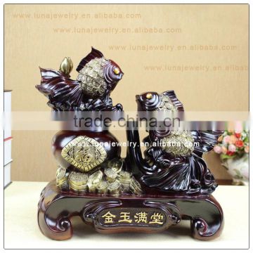 Fengshui fish statue ,luckly fish ,resin fish decor