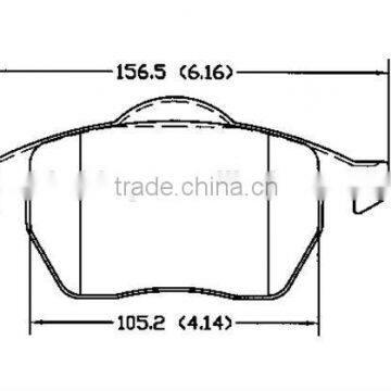 D555 4A0 698 151 for Audi VW brake pads car