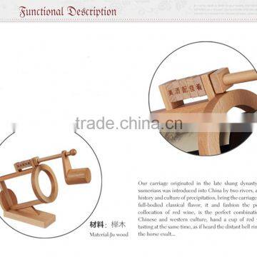 Ner Arrival Wooden Wine Bottle Holder,wine Carriage,wine Rack photo-2