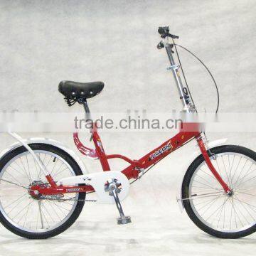 20" steel red foldable bike