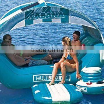 QH-WT-22-new style tarpaulin inflatable floating toy/strong style color boat for sea/inflatable water sport/inflatable floating