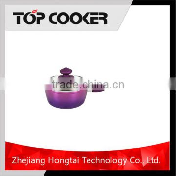 colorful aluminium non stick coating milk pan