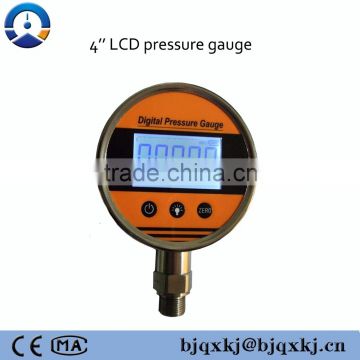 Long life battery power hydraulic pressure meter,air pressure gauge,100mm standard pressure gauge