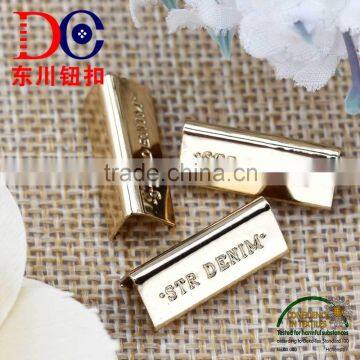 Button supplier custom made oem metal copper clip for jeans handbags