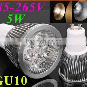 85~265V 5W GU10/E27/GU5.3/MR16 LED lamp light Spotlight White/Warm white Led Lighting