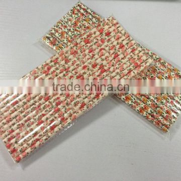 customized flower style paper straw from China