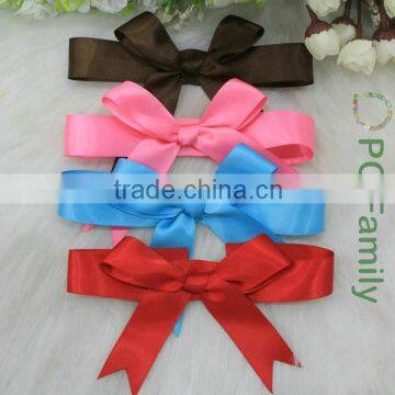 High quality hot sale polyester elastic pre-tied ribbon bows