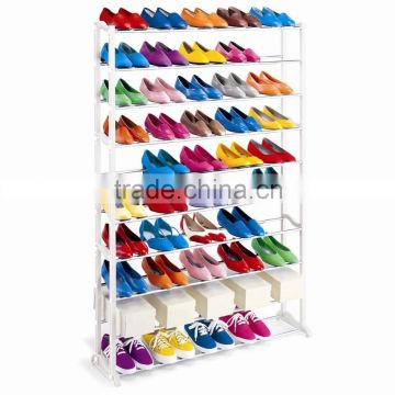 10 tier metal folding 50 pair shoe rack