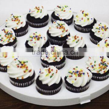 4-in-1 Portable Plastic Party Platter With Lid - Cupcake Carrier / Egg Holder / Veggie Tray / Chip and Dip Server Plate photo-5