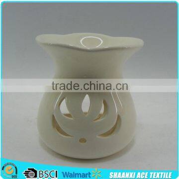 Small size cream color glazed ceramic Aroma Burner candle burner