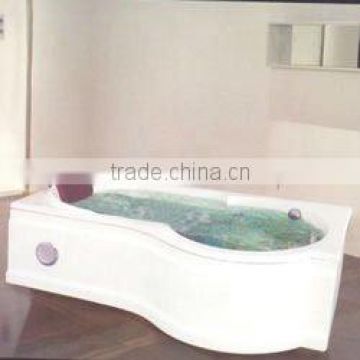 Single seater corner plastic bathtub