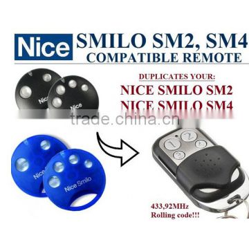 Universal remote control compatible with Nice SMILO SM2,SMILO SM4 replacement