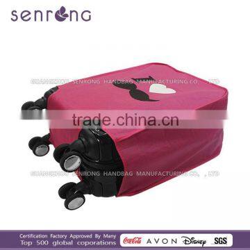 Custom Non Woven Luggage Cover/ Canvas Fabric Luggage Cover photo-3