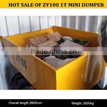 2015 hot sale 1T 4WD construction mini dumper