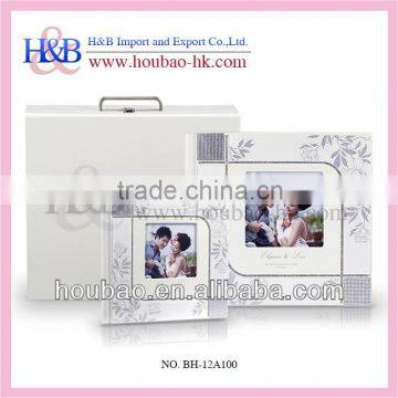 Promotion Fancy Design White Painting Cover Printed Photo Album