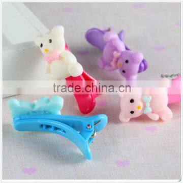 JP8026 New design Pink resin bear pressure clamp 2015