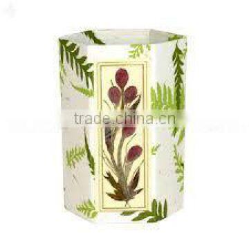 Dried Flower Embellished Handmade Paper Pen Stands for Corporate Giveaways, Promotions,