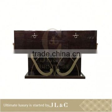 JB71-05 2 shelf console table with solid wood in living room from JL&C furniture designs 2014