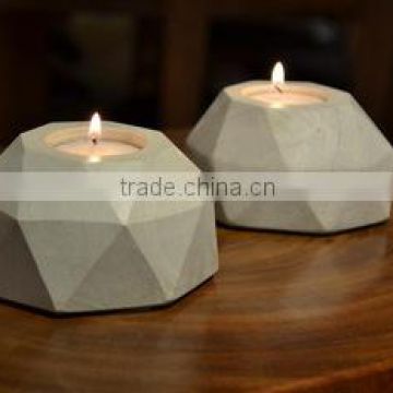 Cross Side Marble Tea Light Candle Holder