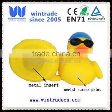 eco-friendly PVC Material Yellow Weighted Rubber Duck