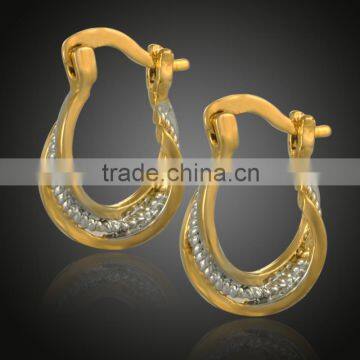 Simple Gold Earring Designs for Women Top Design Brass Round Earring Designs
