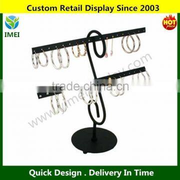 POP Black Jewelry 16 Pairs Metal jewelry Display Stand YM5-283