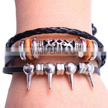 Wrap leather bracelet jewellery KSQN-20