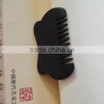 Natural black nephrite bianshi comb