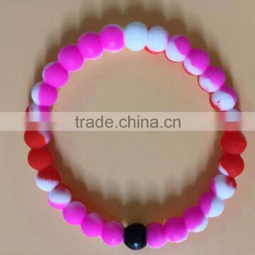 silicone rubber ball bracelet