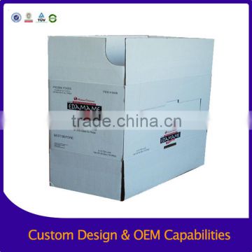 White cardboard shipping box