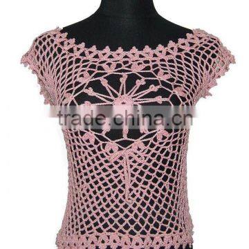 CROCHET SWEATER/HAND CROCHET GARMENT/LADY'S HAND CROCHET GARMENT