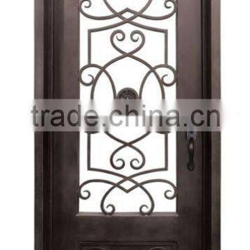 Square /Arch/eyebrow top wrought iron single door