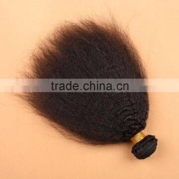 Wholesale Virgin Indian Hair Kinky Straight Yaki Hair Weave photo-2