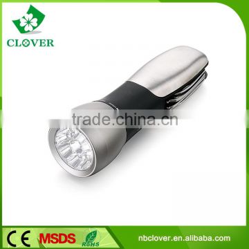 High power 9 White+1 Red led multi-function brightest led flashlight