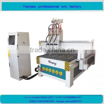 ATC multi-head sculpture wood carving cnc router machine