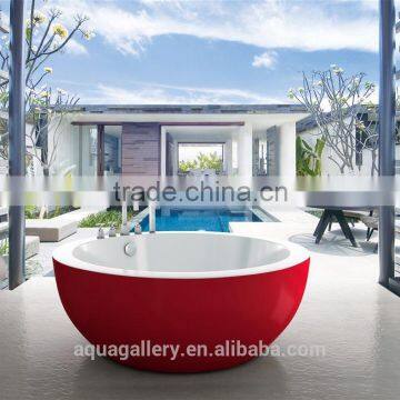 Modern White Color Acrylic Bathtub photo-5