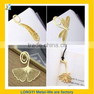 gold plated flower bookmark