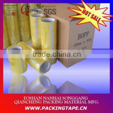 BOPP adhesive clear tape for carton sealing 45mm x 45microns x100 yards PT-36