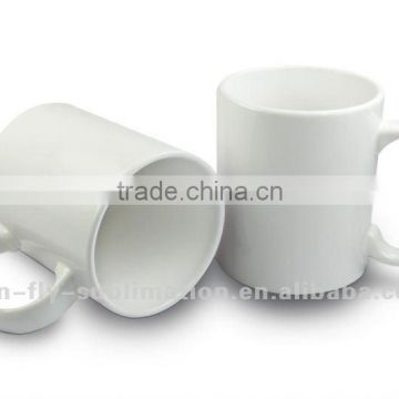 Sublimation white blank stoneware mug DIY white printable blank ceramic cup