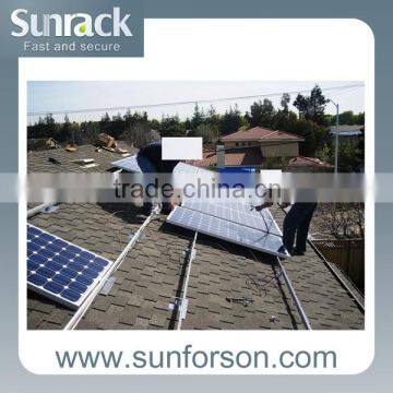 Pitched roof solar rack