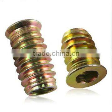 color furniture nut,recessed insert nut