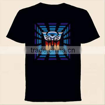 Sell Best lighting el t-shirt with 4pcs AAA battery inverter