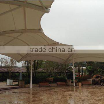 PVC Tensile Fabric Architecture Membrane Structure With T-UV Zero for Walkway Cover in Chimel Playground Canopy photo-4
