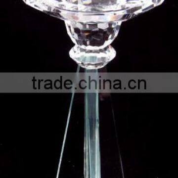 crystal flower candle holder