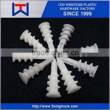 Nylon plastic self drilling drywall anchor with screw