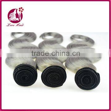 Unprocessed 7a Chinese Gold Vender Straight 1b Grey Ombre 100 Human Hair for Sale photo-6