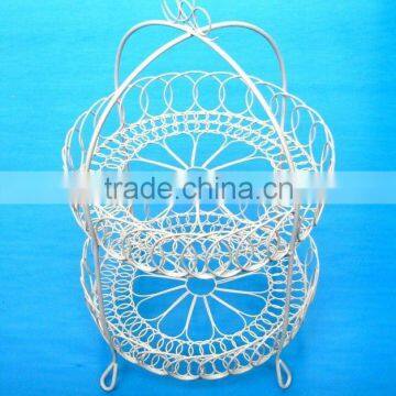 Double Layer Metal Bathroom Storage Rack