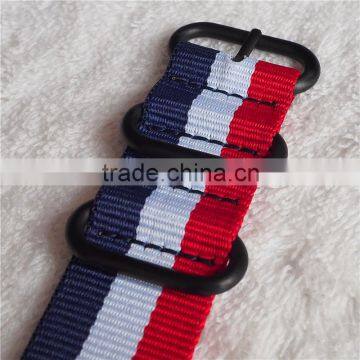 Blue White Red Zulu Changeable Interchangeable Watch Strap