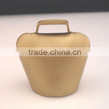 (A211)1.75" gold swiss cow bell for souvenir A4-C018 without strap,colors vary